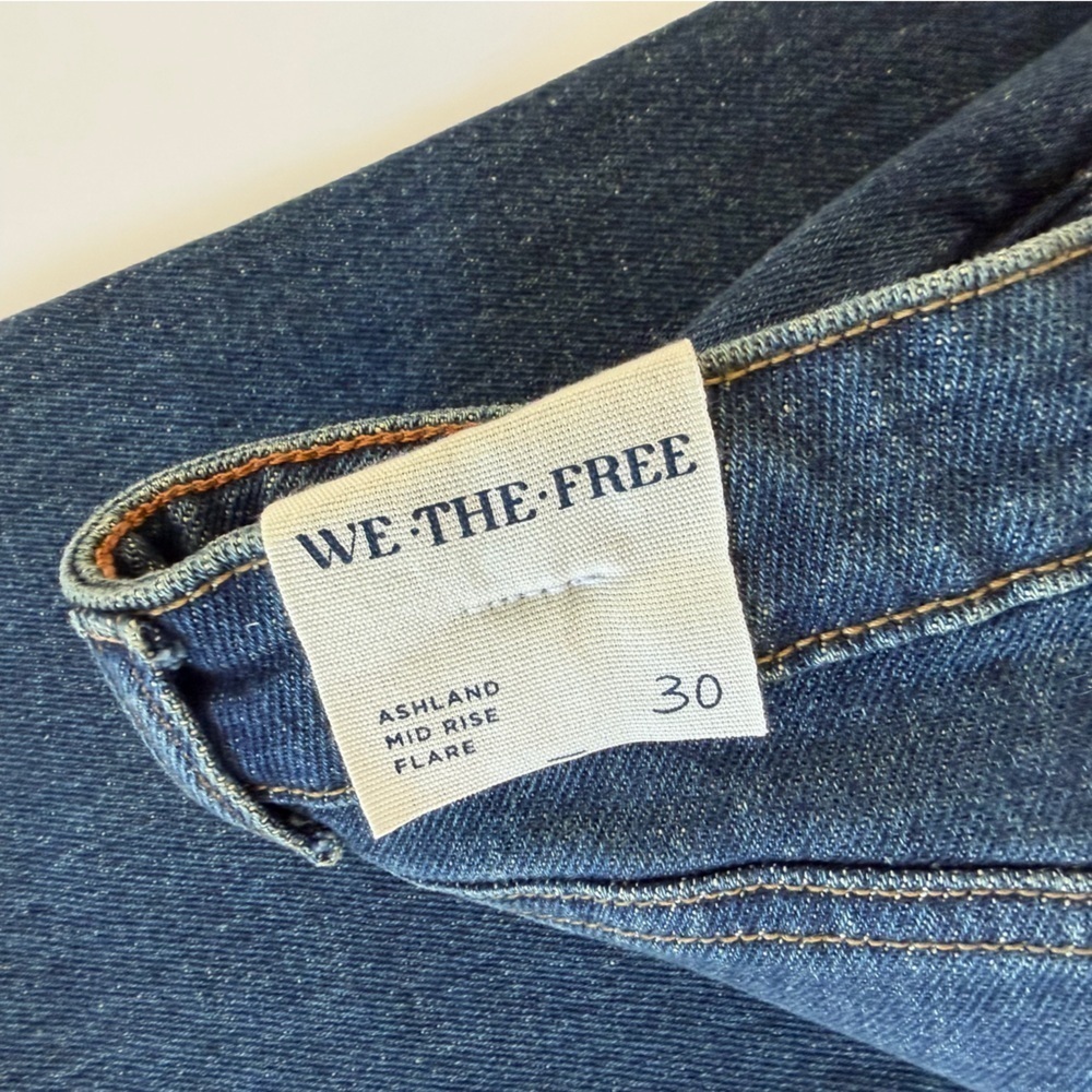 Free People We The Free Jeans Womens 30 Ashland Mid Rise Flare New - Picture 5 of 15